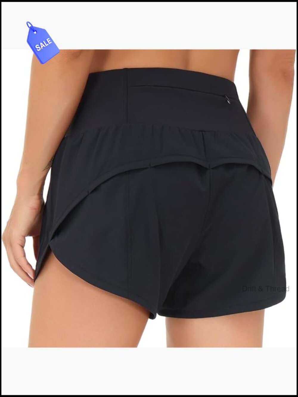 High Waisted Running Shorts Quick Dry Athletic Workout with Mesh Liner Zipper